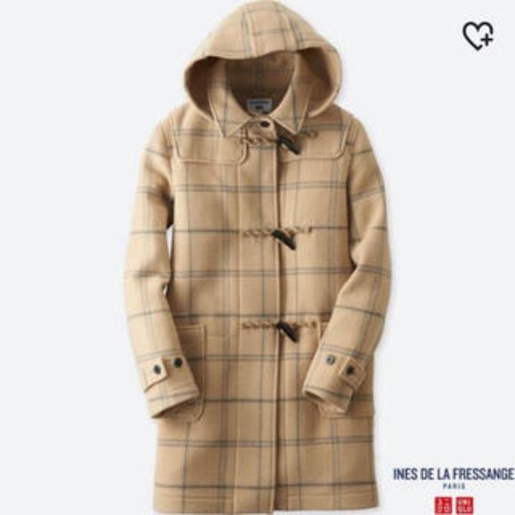 Ines De La Fressange Jackets & Blazers - Ines De La Fressange Paris Uniqlo - Wool-blend Coat with Hood